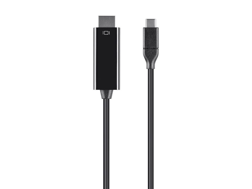 Monoprice USB Type C to HDMI 3.1 Cable - 6ft, Black, 5Gbps, 4K@30Hz, Plug & Play - Image 2 of 4