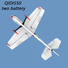 US QIDI-550 3D RC Airplane One-Key Hanging Stunt Fixed Wing Ready to Fly Yellow