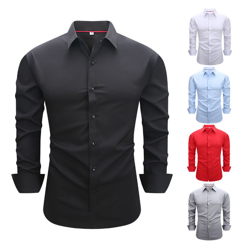 non iron dress shirts amazon White Non-Iron 4-Way Stretch Shirt
