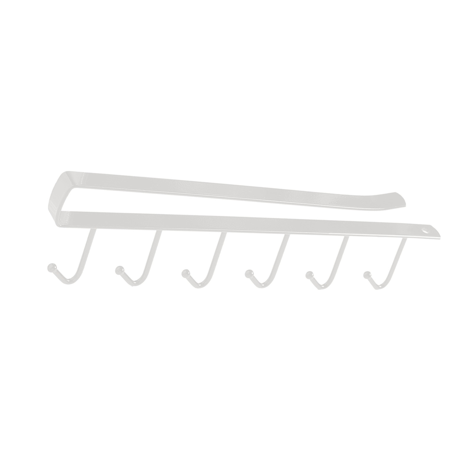 Mug Holder Under Cabinet Iron No Drill Under Shelf 6 Hooks Mug Organizer Hanger