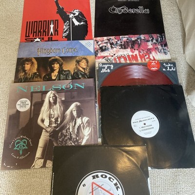 Rock vinyl collection- 8x 12 inches. Some Ltd Ed, some promo copies. Vinyl exc