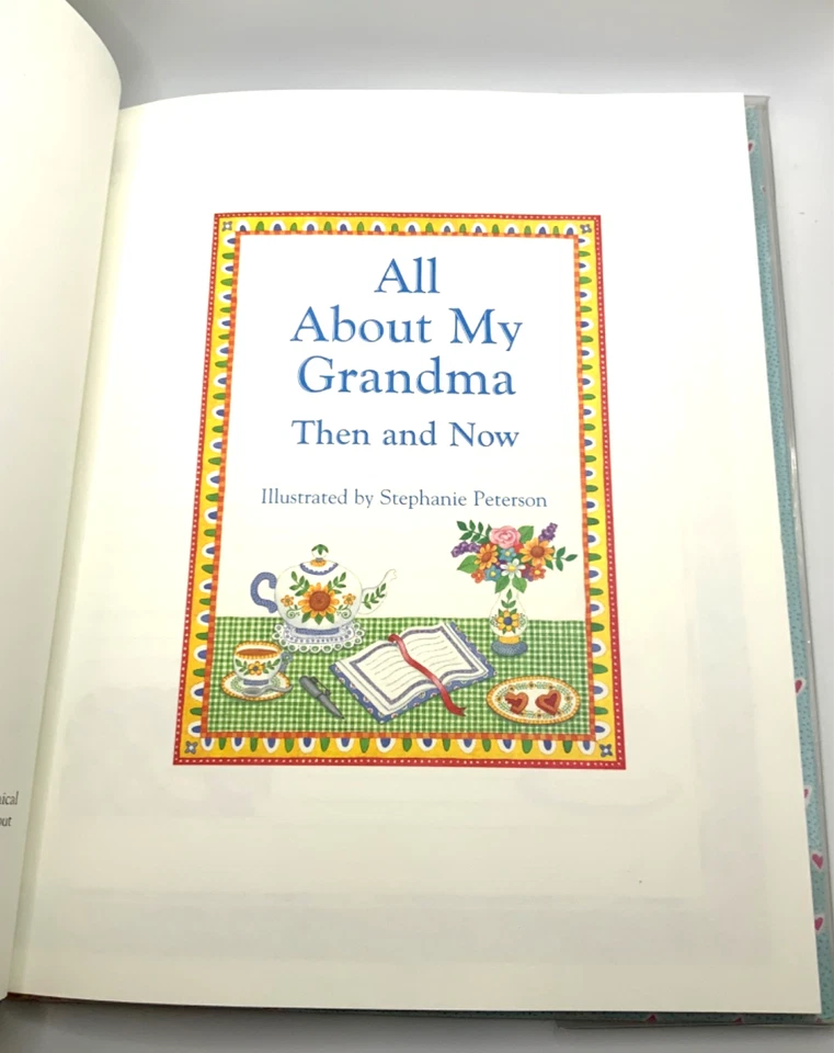 All About My Grandma Then and Now Hardcover 1996. Plastic Cover Unused Vintage - Image 4 of 4
