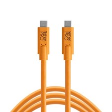 TetherPro 10G USB-C to USB-C Cable 3ft Orange 60W Power Delivery Compatible