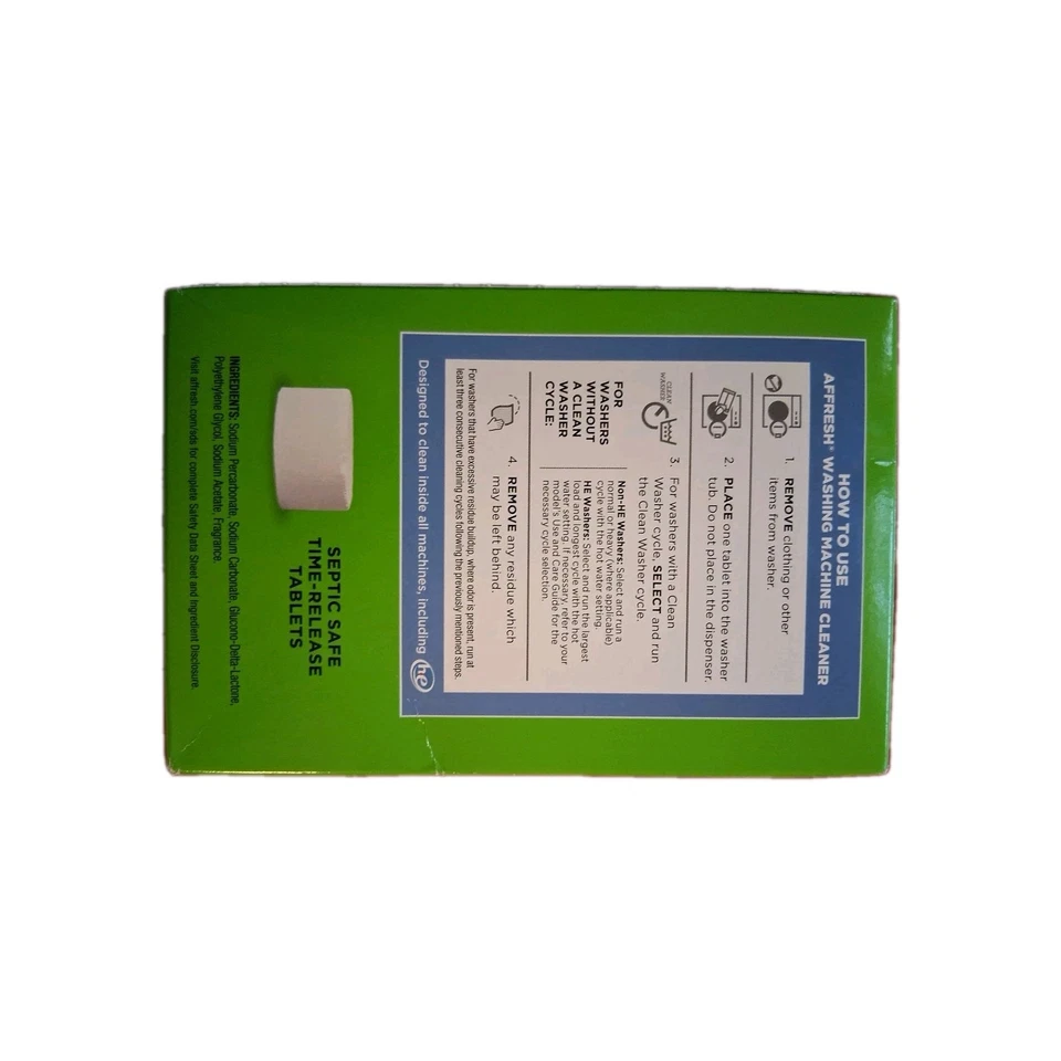 Affresh Washing Machine Cleaner, 6 Month Supply, Cleans Front Load and Top Load - Image 4 of 4