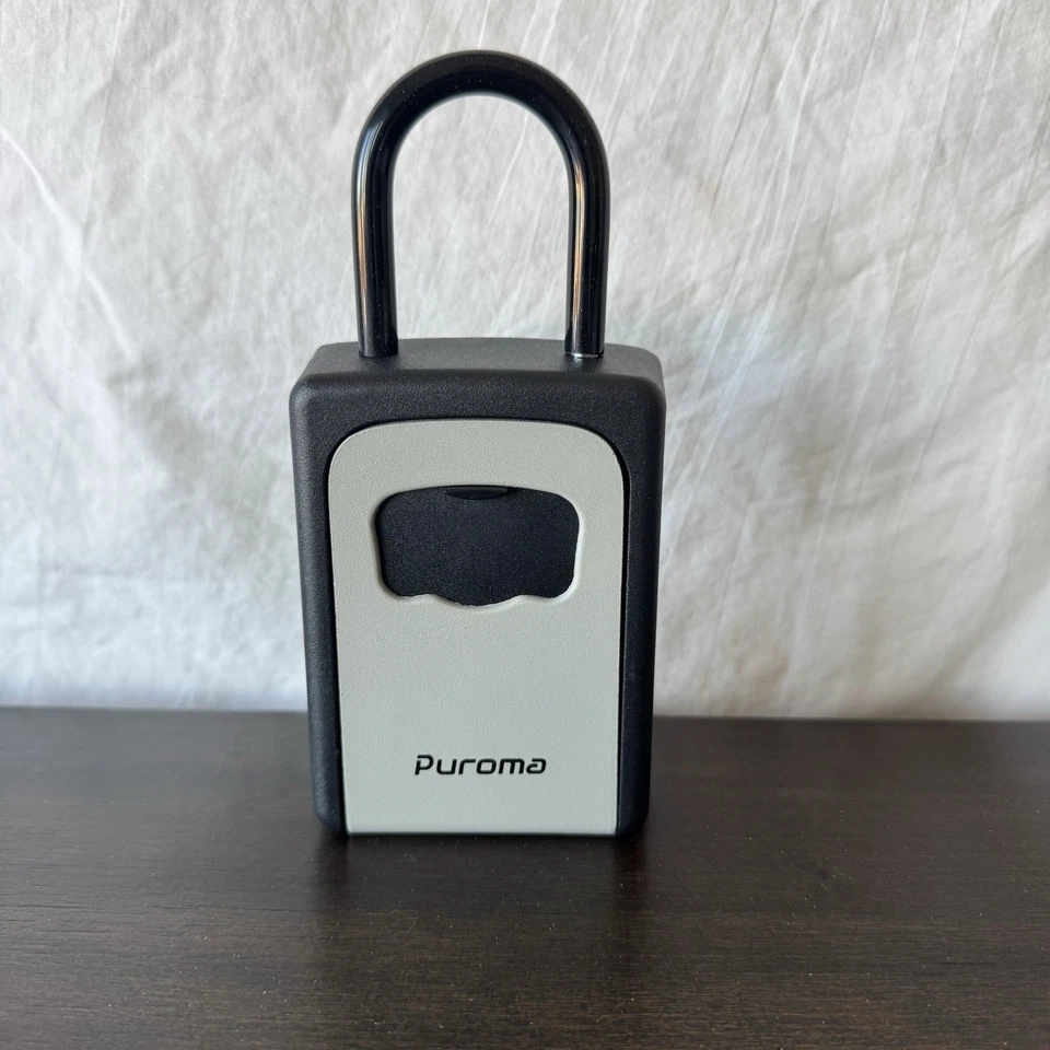 Puroma Key Lock Box, Portable Combination Lockbox Wall-Mounted Key Storage - Image 2 of 4