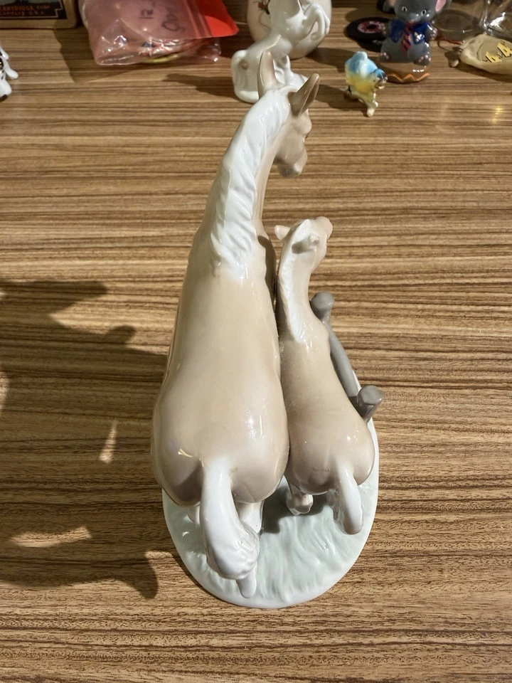 Vintage Otagiri Horse Figurine Japan Two Horses in Field Ceramic Sculpture - Image 4 of 4