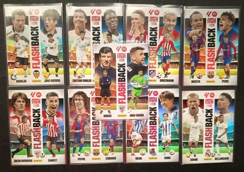 MGK CARDS 2024-25 FLASHBAC ZIDANE BELLIGHAM FOILS YAMAL PUYOL INIESTA SILVA