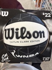 NEW! Caitlin Clark Ascent Black & White Wilson basketball size 6 Indiana Fever