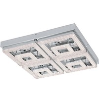 Chrom Durchsichtig Glamour Moderne Deckenlampe Deckenleuchte 5000LM