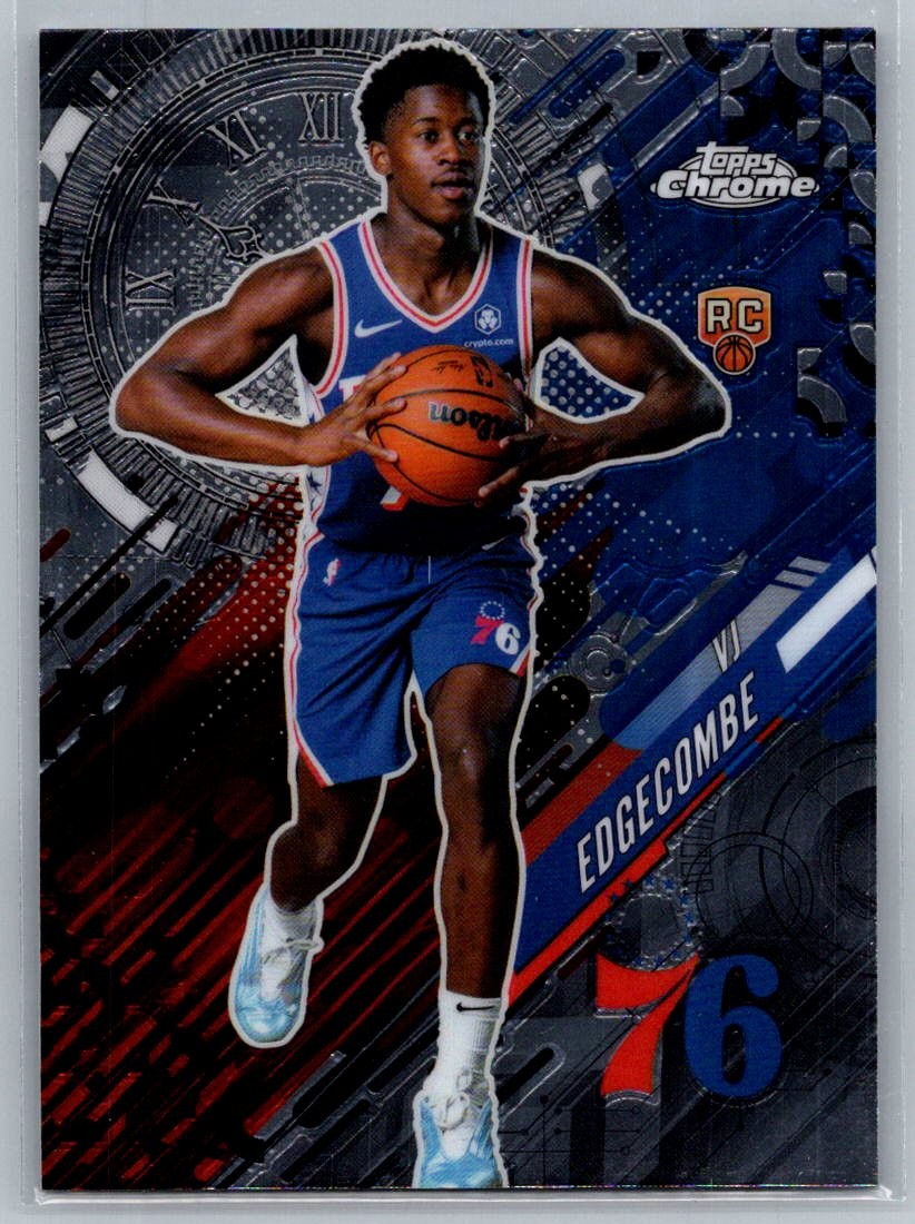 2025-26 Topps Chrome VJ Edgecombe Go Time #GT-18 Philadelphia 76ers