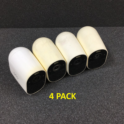 Pack of 4 Arlo Essential VMC2030 Spotlight Single Wireless Camera (Acceptable)