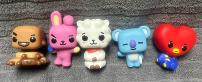 Funko Pop Figures x5 BT21 BTS Koya RJ Shooky Tata Cooky *NO BOXES - Loose*
