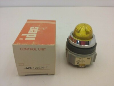 IDEC APN122DN-Y IZUMI PILOT LIGHT PANEL MOUNT INDICATOR LED LAMP 24V NIB