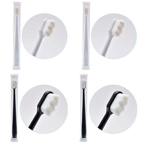 4 piezas Cepillos de dientes ultrafinos Wave Nano Cerdas Micro Cepillo de dientes suaves Lujo - Imagen 7 de 56