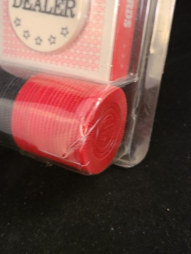 Classic Texas Hold'em Travel Card Set Playing Cards 40 Chips & 1 Dealer Chip - Picture 2 of 8