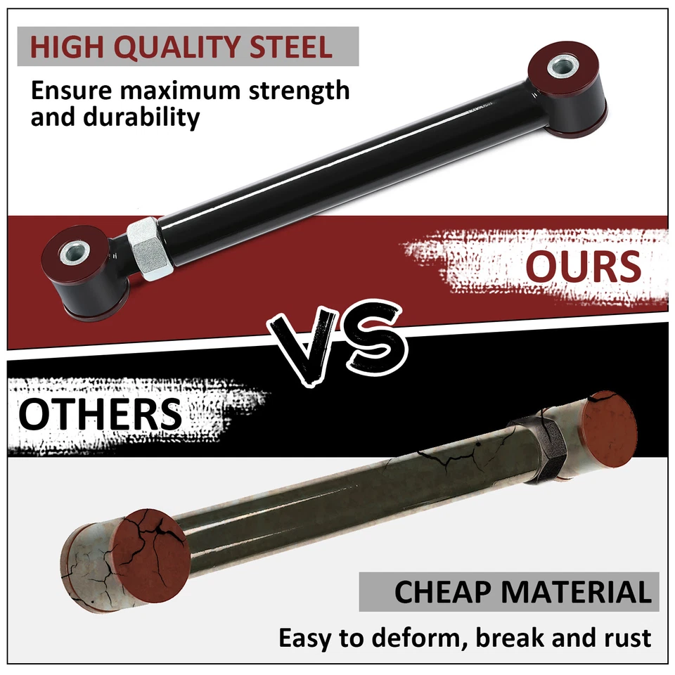 Brazos de control ajustables elevación de 0-6" para Dodge Ram 1500 2500 3500 1994-2009 4x4 4x4 Foto 4 de 4