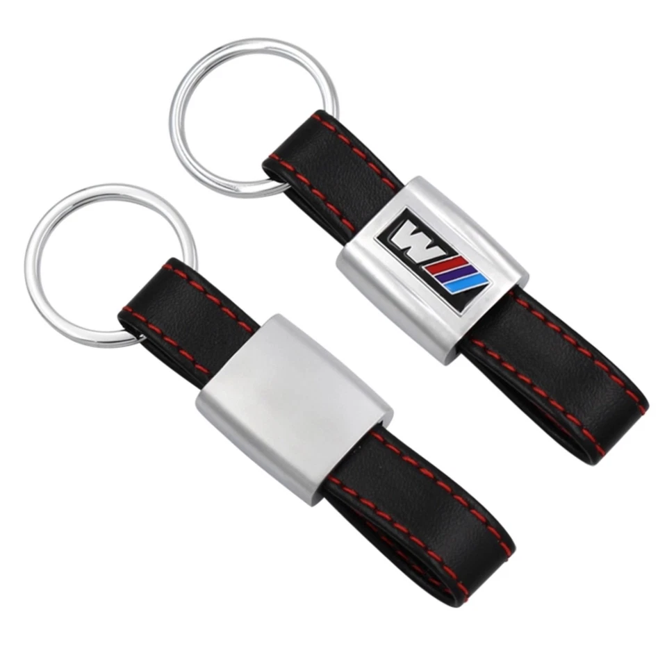 Porte clé cle cuir BMW M Porte clés clé clef clefs BMW M métal série M M3 M5 M6  - Photo 2/4