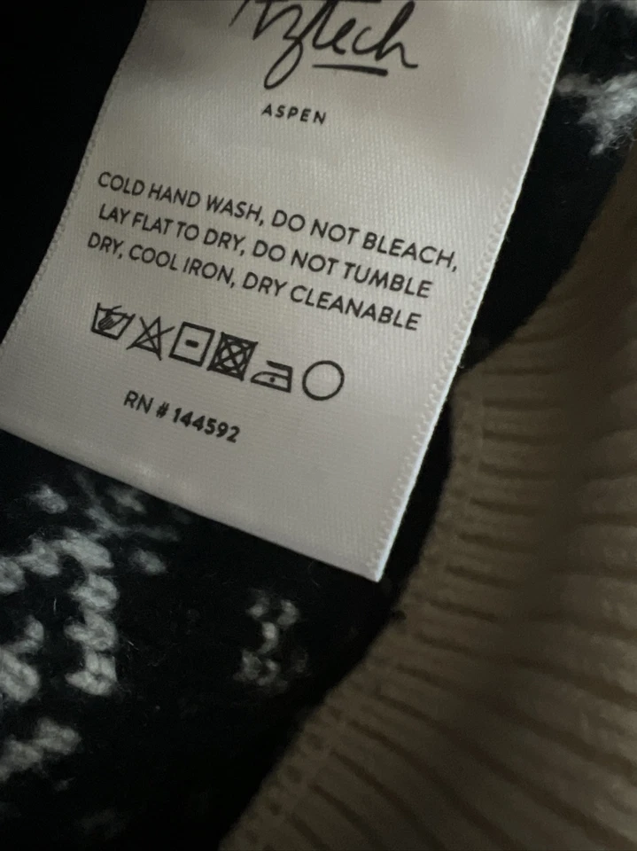 AZTECH MOUNTAIN $675 Abrigo Suéter Lana Aspen Escama Mujeres Esquí Cremallera Gruesa Foto 4 de 4