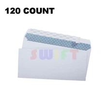 (120 Count) 4.5" x 9.5" #10 Business Envelope (Peel and Seal) with Security Tint