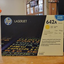 GENUINE HP 642A CB402A YELLOW LASERJET PRINT CARTRIDGE CP4005