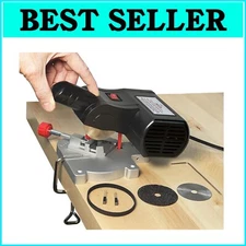 High-Speed Mini Chop Saw for Stained Glass and Model Making - 3 Blades Included