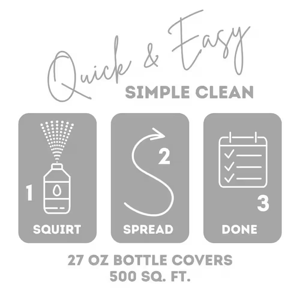 Quick Shine 27 oz. Floor Finish Protects Hardwood Tile Laminate Vinyl & Stone