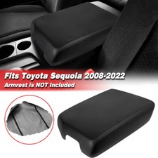 Fits Toyota Sequoia 2007-2022 Center Console Lid Armrest Cover Replacement Black