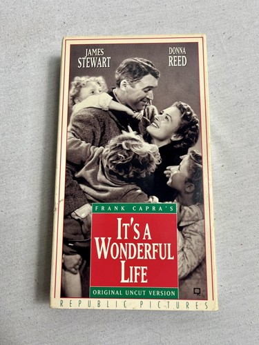 Christmas Movie 4 Lot VHS Tape Wonderful Life Miracle 34th Street One Magic Tree - Picture 5 of 14