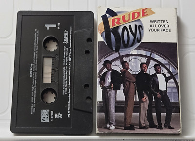 RUDE BOYS - WRITTEN ALL OVER YOUR FACE (Cassette Single, 1990, Atlantic) 4-87805