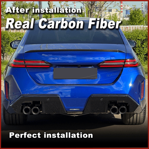 Carbon Heckspoiler Kofferraum Spoiler Lippe Passt für BMW 5er G90 G99 M5 2024-25 - Picture 2 of 12