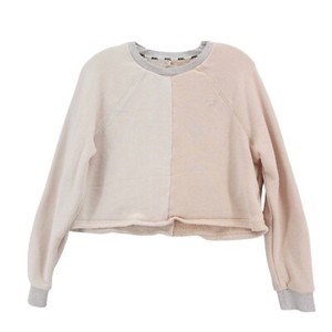 MADEWELL Mwl Airterry Colorblock Cropped Sweatshirt Two Tone Boxy SMALL