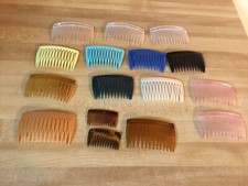 16 plastic hair combs Mixed Colors/mixed Sizes