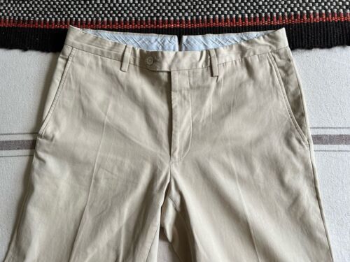 Italian Chinos 33 29 Beige EU48 Made Italy Pal Zileri Zegna Style Label Faded - Picture 2 of 13