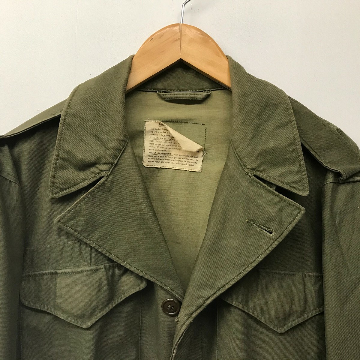 Vintage US Army M43 Field Jacket, Size Medium M-12 | eBay