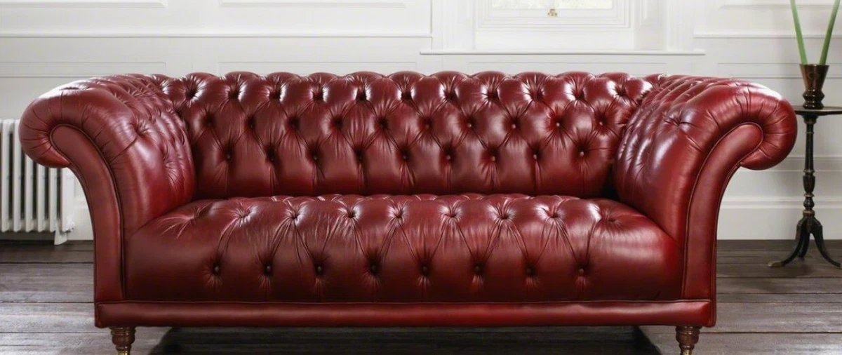 Chesterfield upholstered sofa deals
