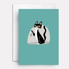 Thank you card for vet doctor for helping my cat | Cat & Mouse
