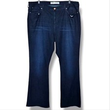 Signature By Levi Strauss Mid Rise Bootcut Plus Size 22 Dark Wash Stretch