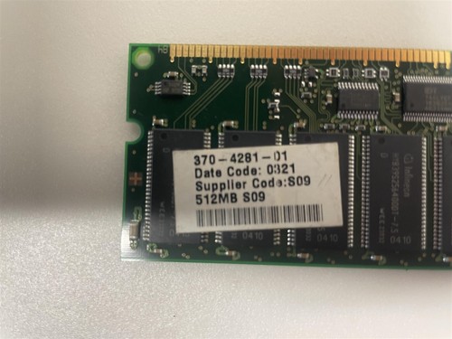 Sun 370-4281 512MB DDR1-133MHz PC133R Memory Dimm(Infineon HYS72V64300GR) - Picture 2 of 5