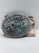 National Finals Rodeo 1995 Belt Buckle Hesston Women's or Youth New Sealed