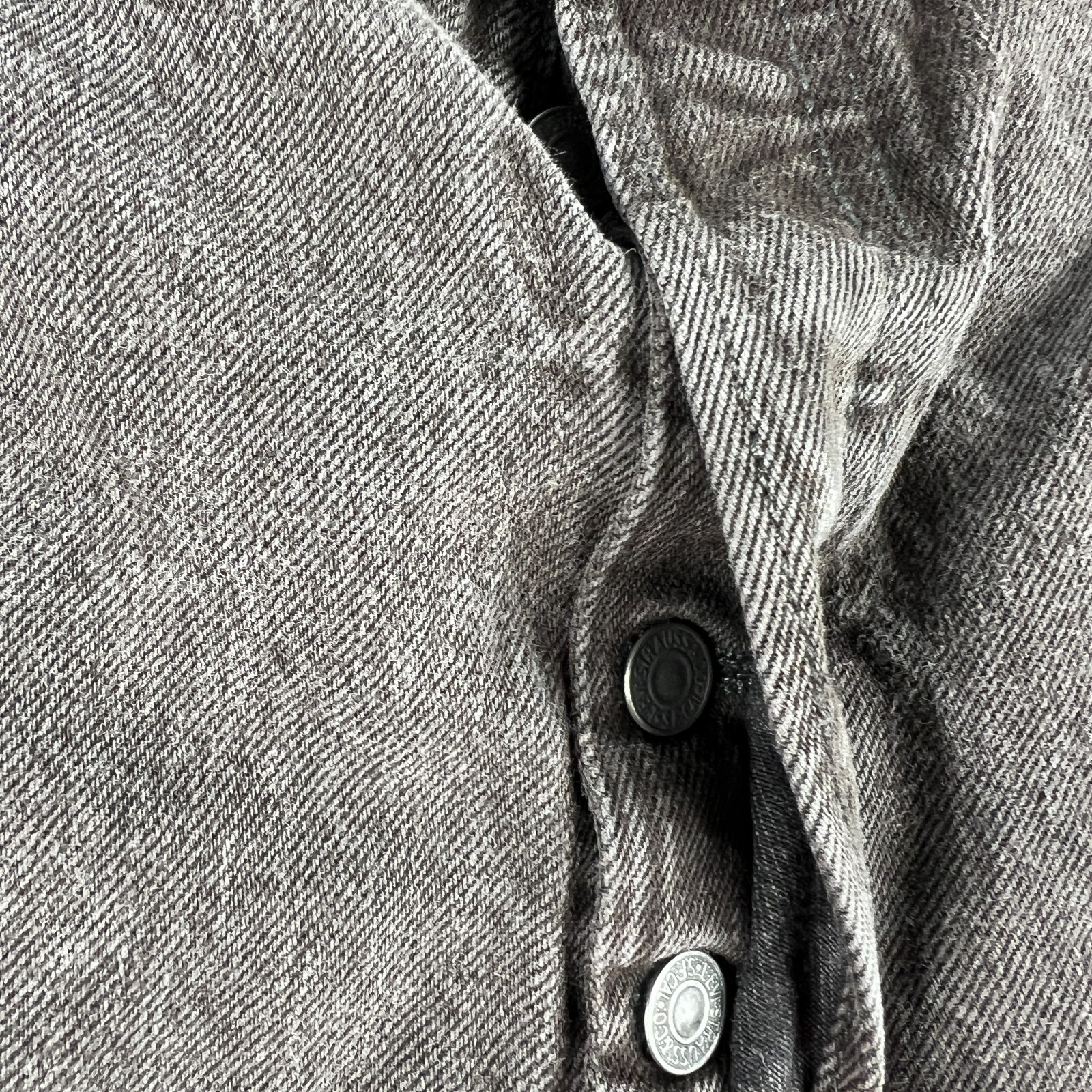 Levi's Jean Shorts Men's 35* 501 Straight Dark Brown Cut Off Denim Jorts Tag 38