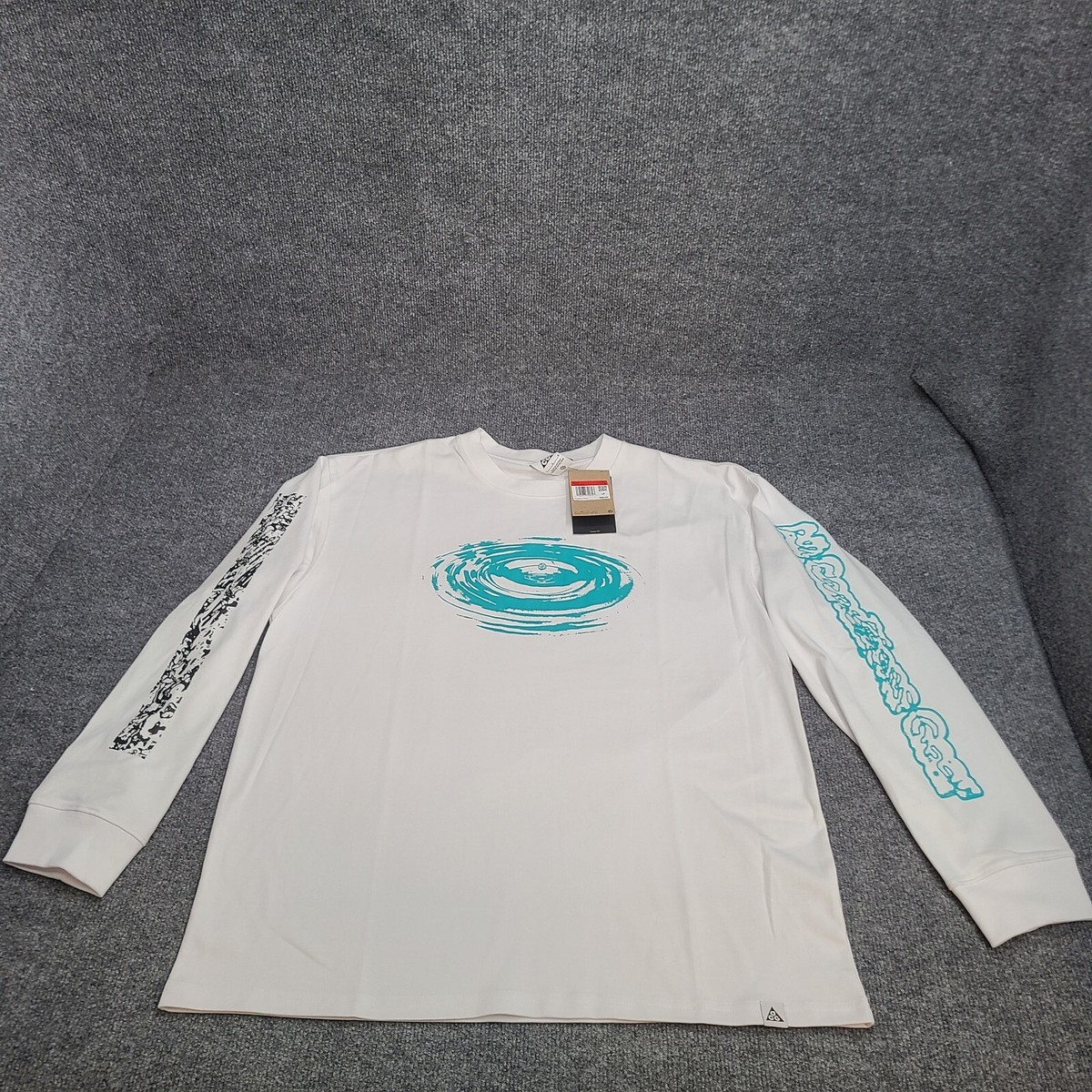 Nike Shirt Mens Large Summit White ACG Hiking Long Sleeve Dri fit