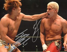 Kota Ibushi & Cody Rhodes Signed 11x14 Photo BAS COA New Japan Pro Wrestling AEW