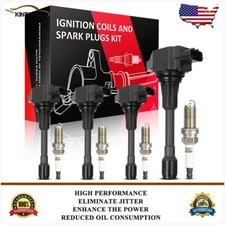 Quality Ignition Coils & Spark Plugs Kit for Nissan Altima 2.5L for Sentra 1.8L