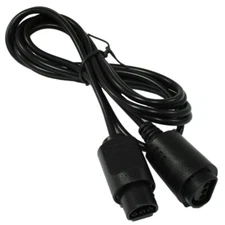 NINTENDO 64 N64 CONTROLLER EXTENSION CABLE GAME PAD CONTROL LEAD ADAPTER Black