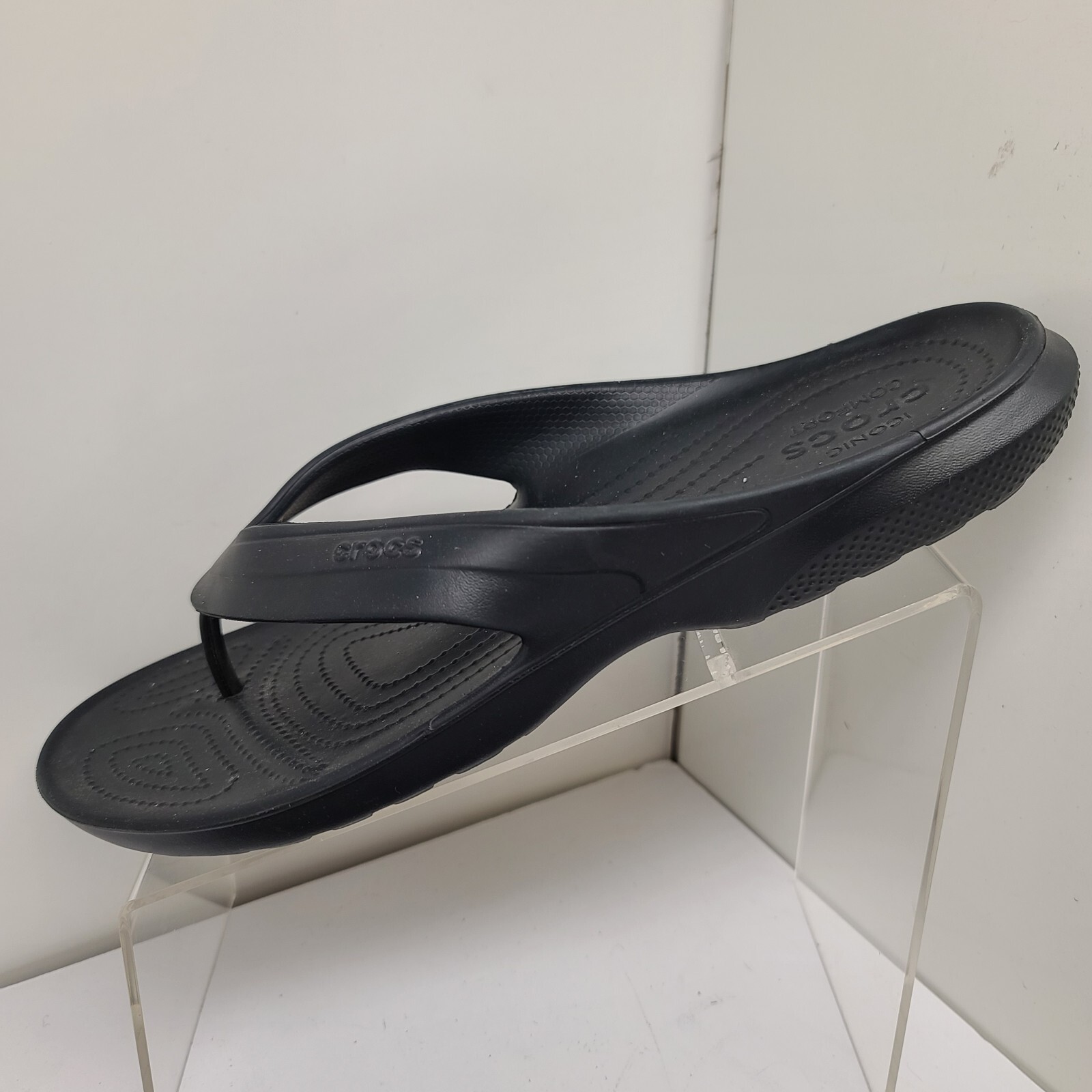 Crocs Men’s Comfort Summer Flip Flop Sandal Thong Bla… Gem