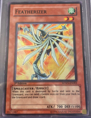 Yugioh Featherizer - SDWS-EN003 - Super Rare - 1st Edition English Lightly Play