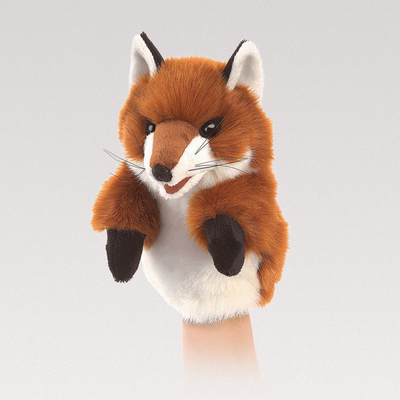 NEW Folkmanis 3085 Little Fox Hand Puppet 23cm designed to fit