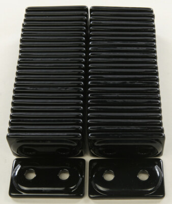 Woody's Double Digger Aluminum Support Plates Black - 5/16in. Thread ADD2-3810-B