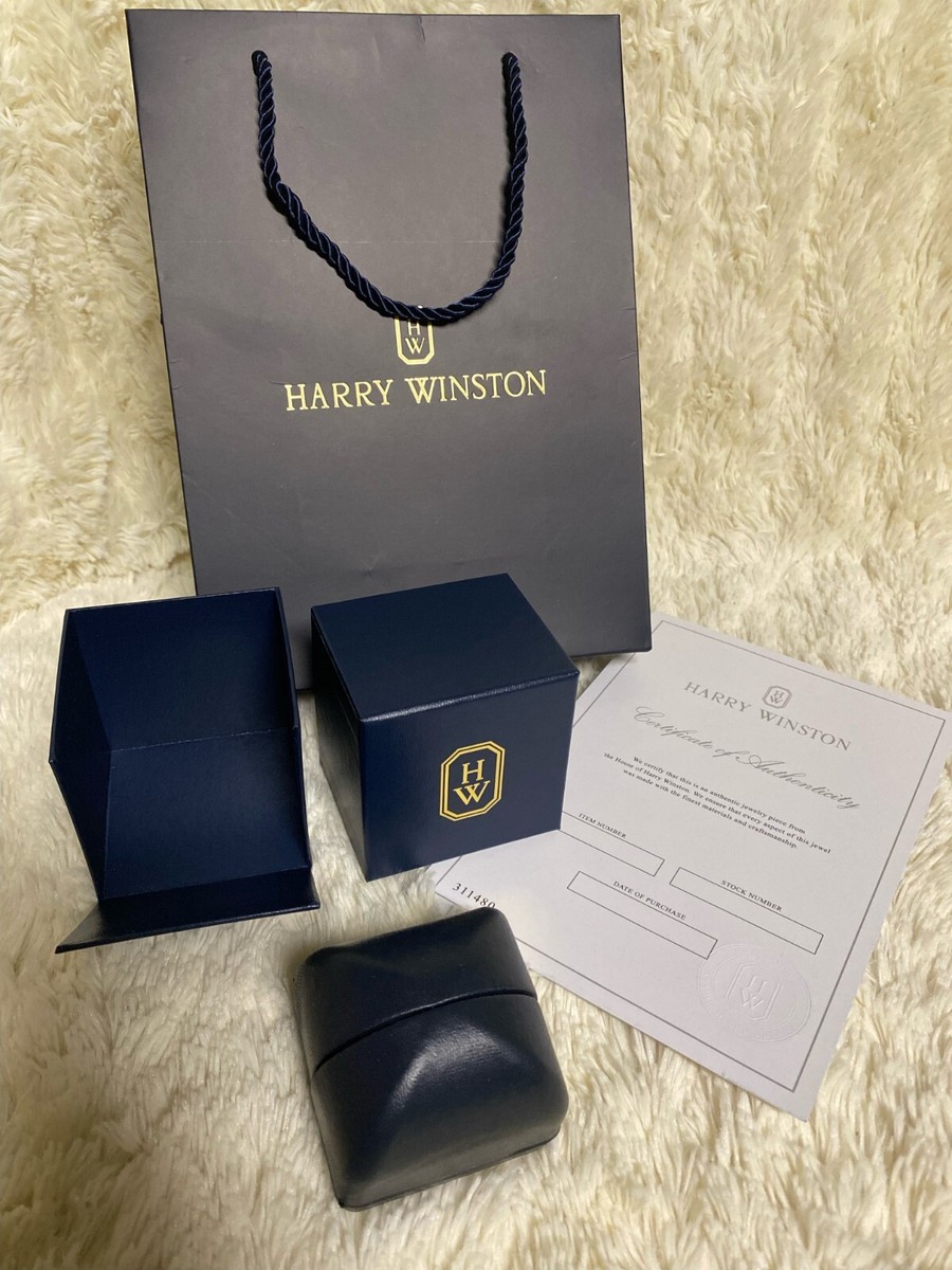 ★HARRY WINSTON★ リングケース A Harry Winston Ring Jewelry case with Shopping Bag Outer box