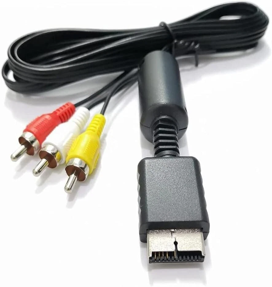 RCA to AV Audio Video Compositive Cable TV Lead for Sony PS1 PS2 PS3 1.8m/6ft - Image 4 of 4